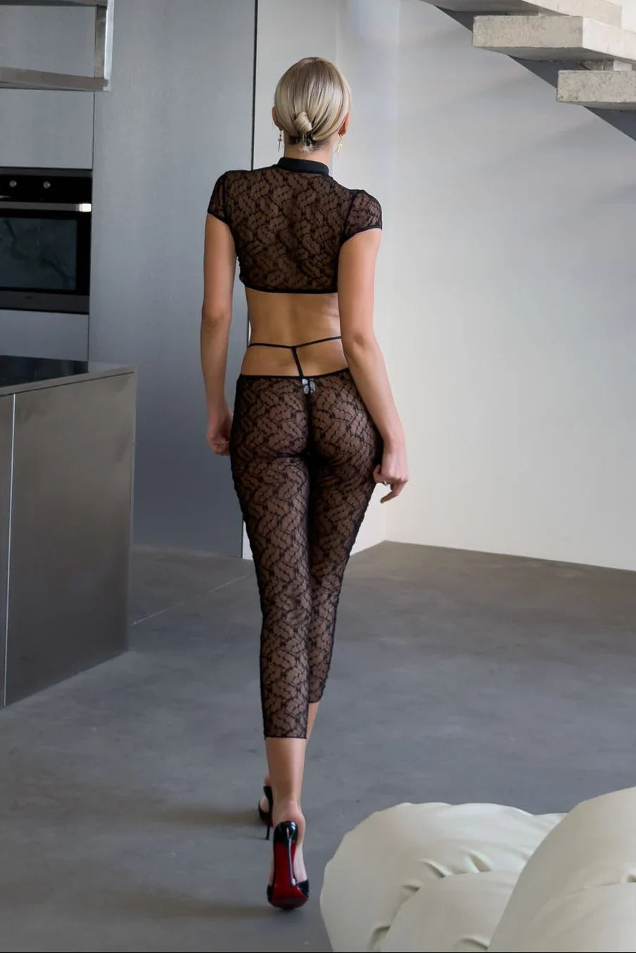 Celeste Noir Lace Set